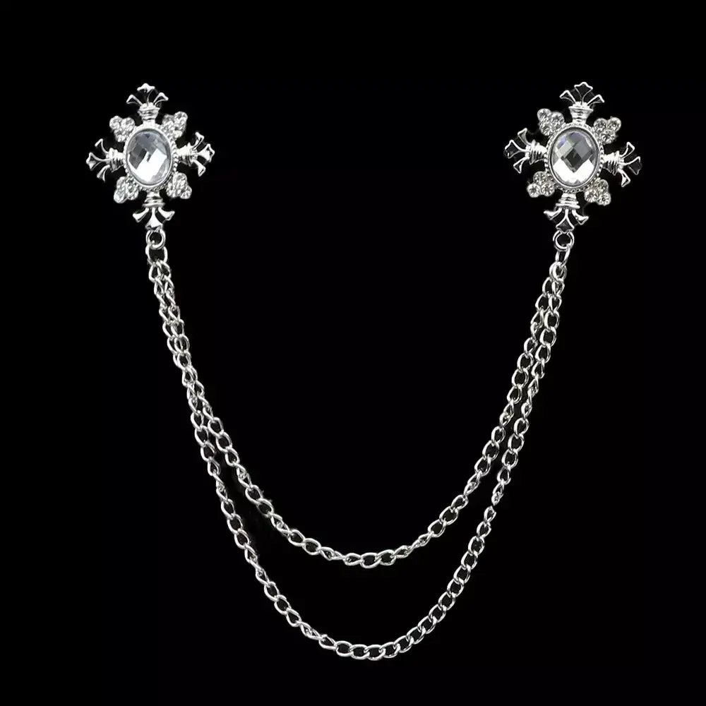 Pin broche metálico caballero traje Colombia