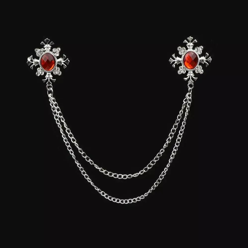 Pin broche metálico caballero traje Colombia