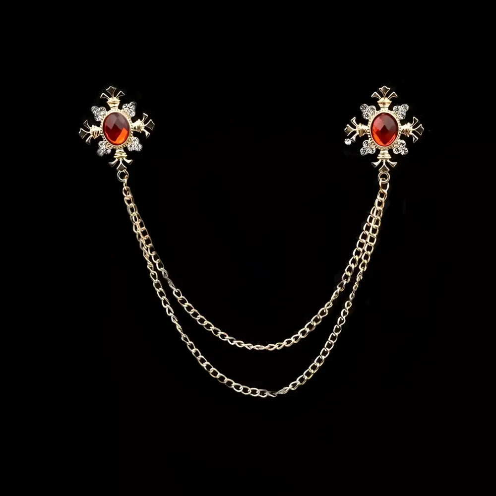 Pin broche metálico caballero traje Colombia