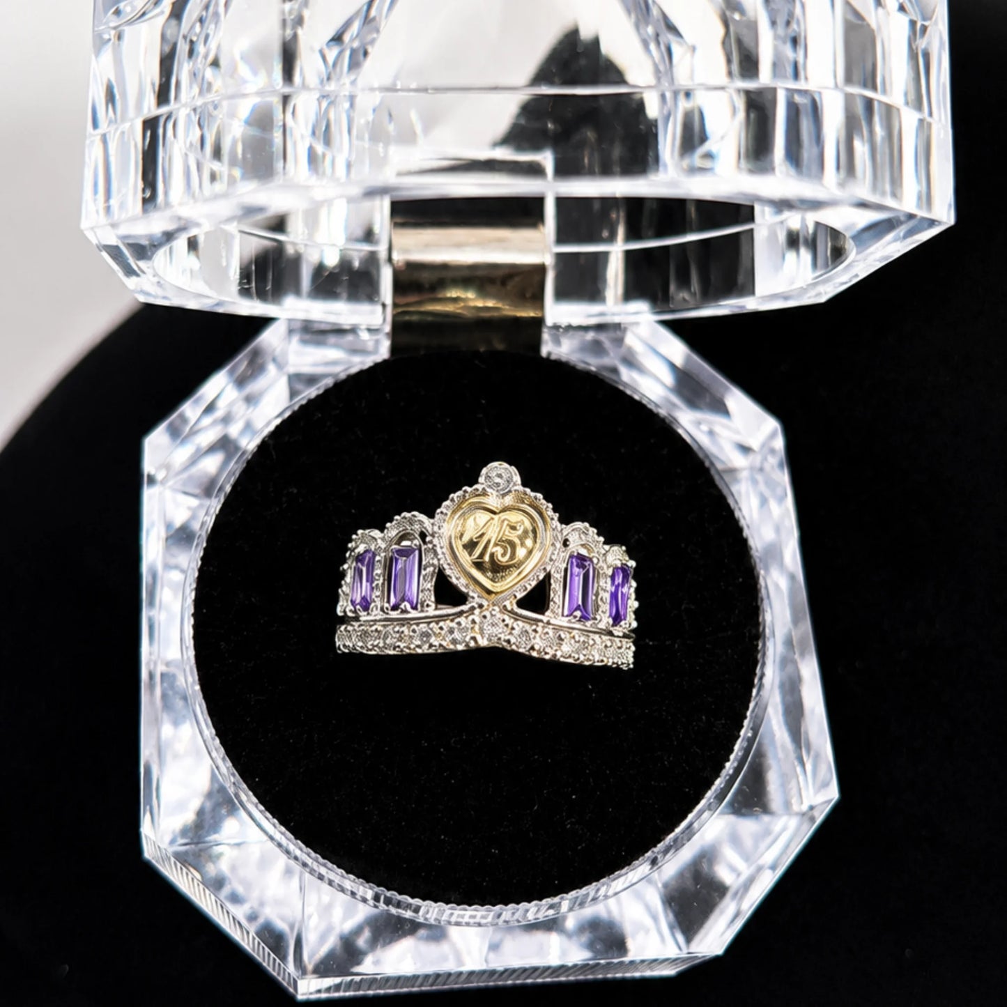 Anillo 15 Años en Plata 975 Laminada en Oro