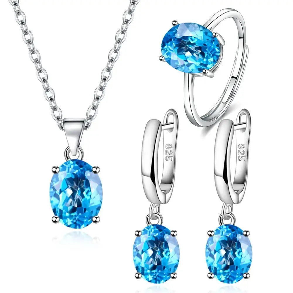 Set joyería collar anillo aretes elegancia Colombia
