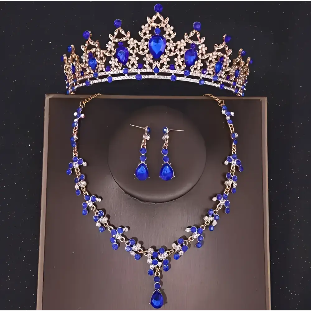 Set corona tiara collar aretes quinceañera 15 años Colombia