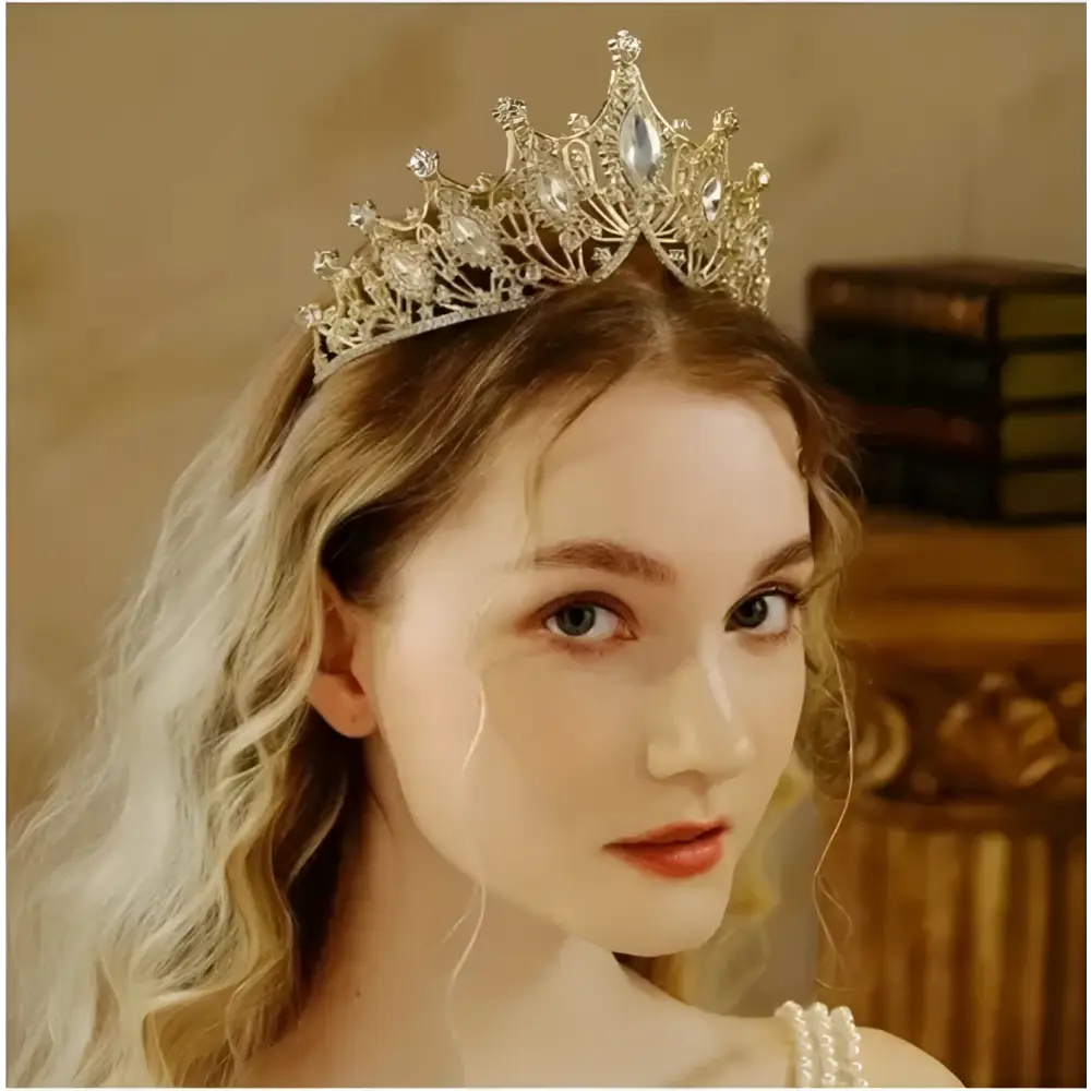 Set reina tiara collar aretes boda quinceañera Colombia