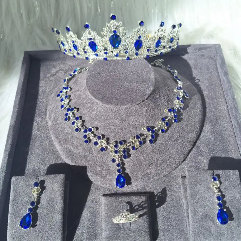 Set tiara collar aretes anillo 15 años princesa Colombia