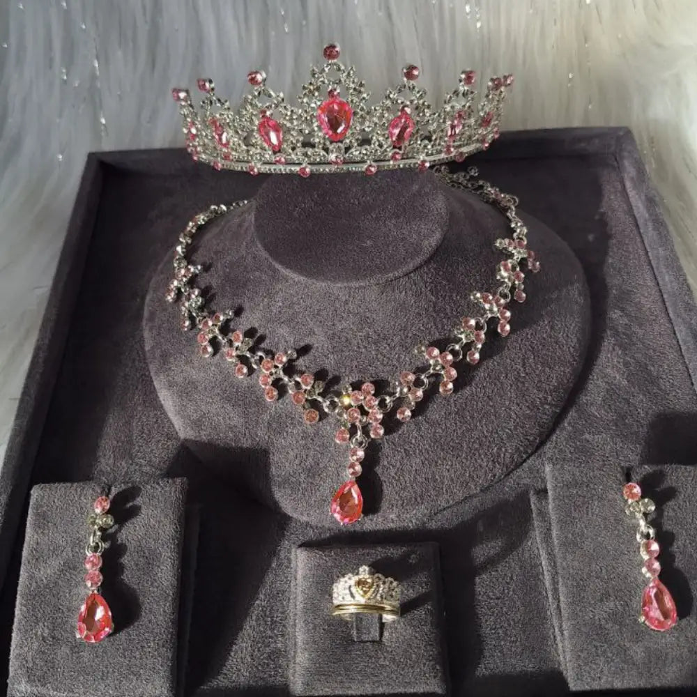 Set tiara collar aretes anillo 15 años princesa Colombia
