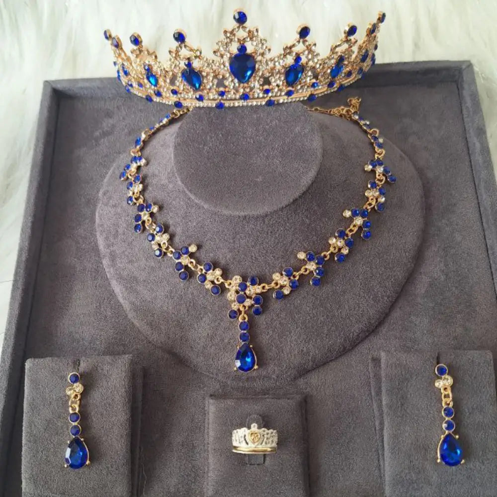 Set tiara collar aretes anillo 15 años princesa Colombia