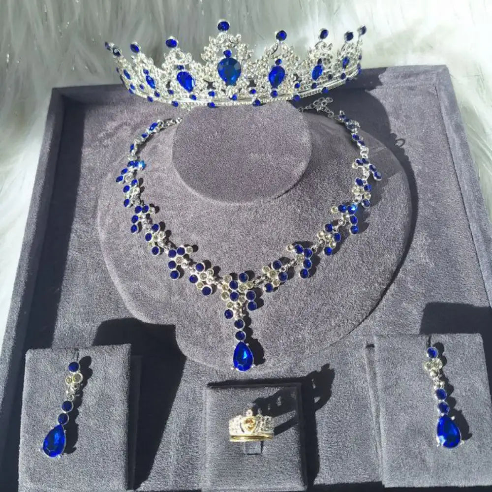 Set tiara collar aretes anillo 15 años princesa Colombia
