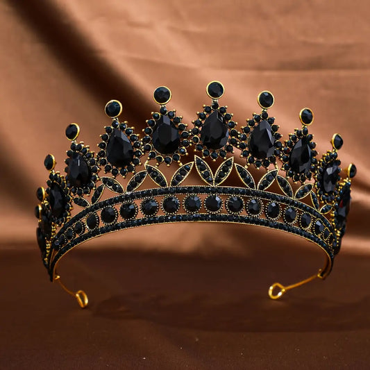 Tiara corona barroca elegante bodas quinceañera Colombia