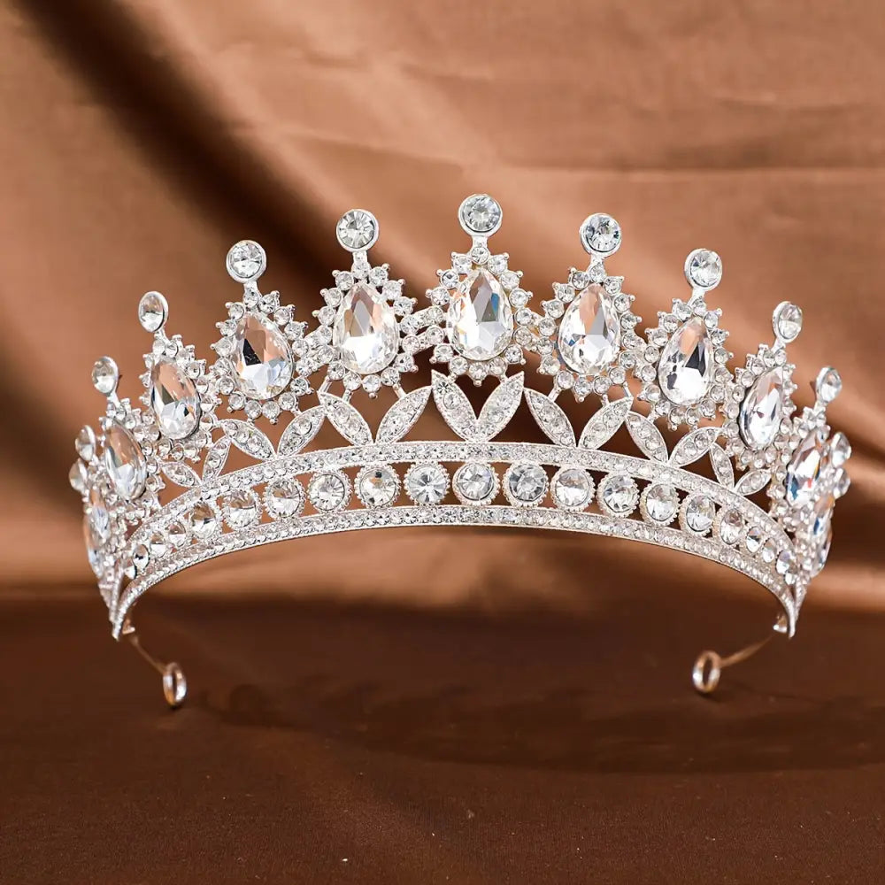 Tiara corona barroca elegante bodas quinceañera Colombia