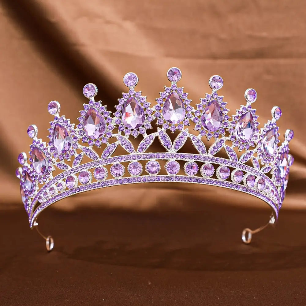 Tiara corona barroca elegante bodas quinceañera Colombia