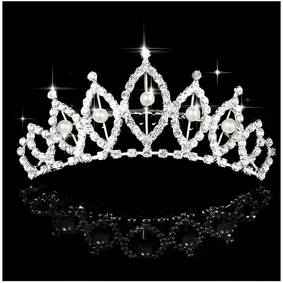 Tiara corona tocado novia quinceañera primera comunión Colombia