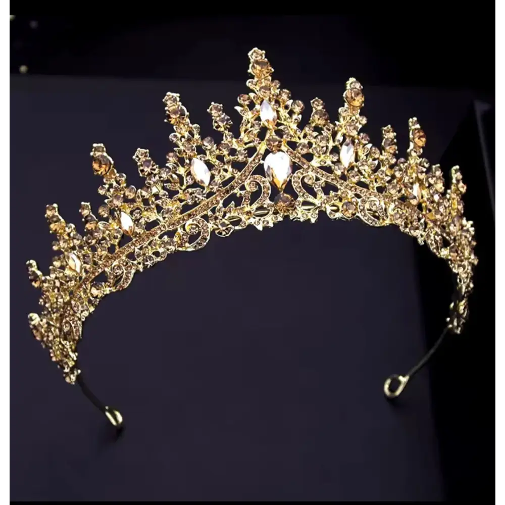 Tiara cristal plateada dorada bodas eventos Colombia