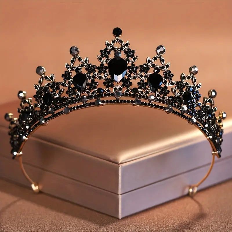 Tiara princesa corona lujo cristal quinceañera Colombia