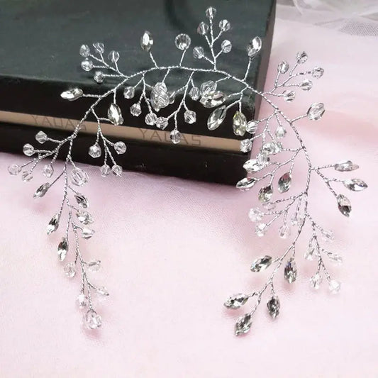 Tocado cabello brillante novia quinceañera Colombia