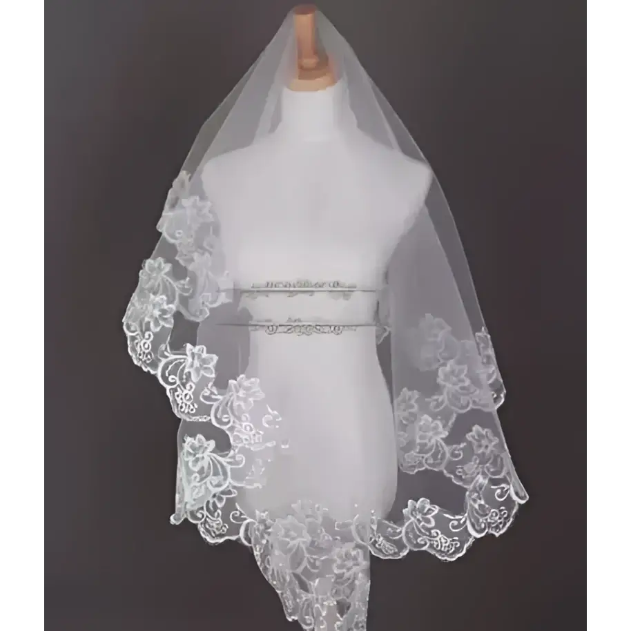 Velo novia mantilla matrimonio encaje Colombia